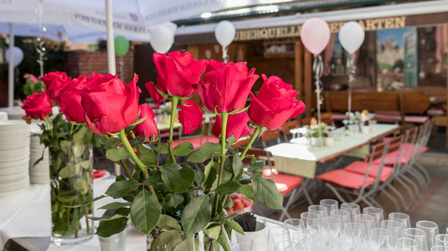 Firmenfeier im Biergarten in Stuttgart - Restaurant Tauberquelle