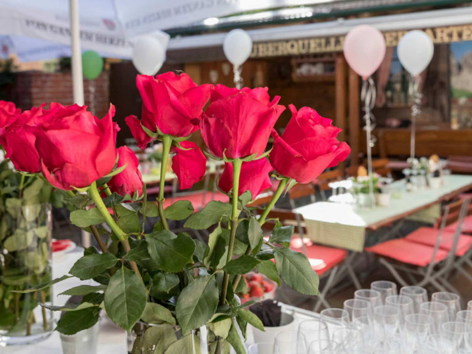 Firmenfeier im Biergarten in Stuttgart - Restaurant Tauberquelle