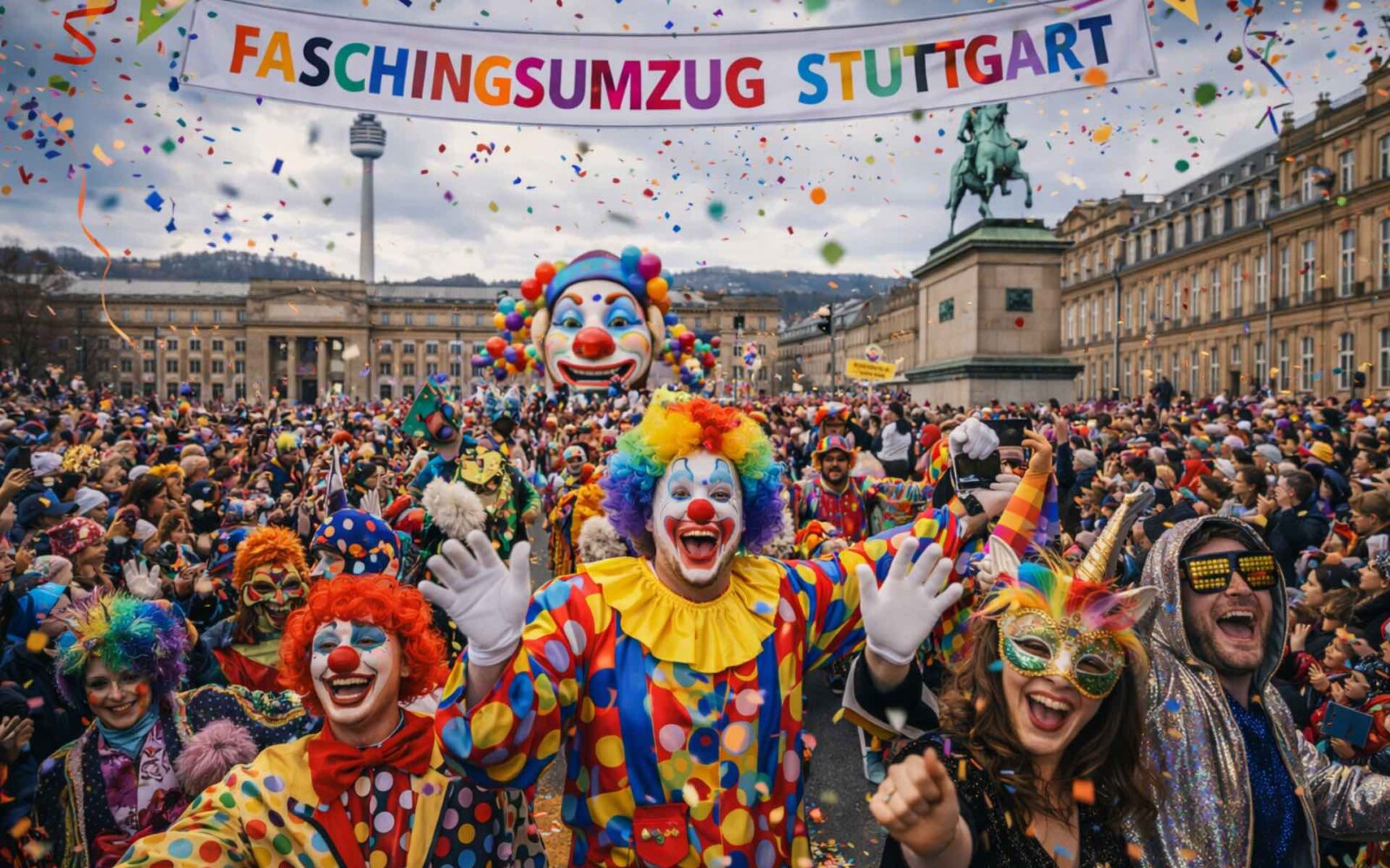 Faschingsumzug in Stuttgart - die legendäre Party - top Higihlights