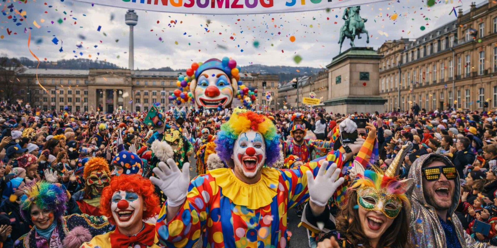 Faschingsumzug in Stuttgart - die legendäre Party - top Higihlights